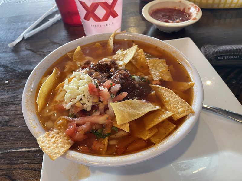 Sombreros Mexican Cantina food